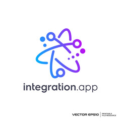 Orbit abstract logo vector illustration © mochiro