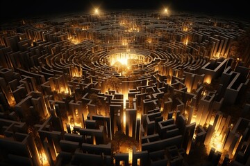 Categorical Imperative Labyrinth Digital Art


