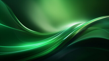 abstract green waves  background