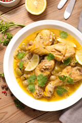 chicken tagine with green olives and lemon
