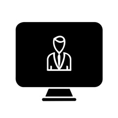 Online education icon set. Containing video tuition, e-learning, online course, audio course, educational website and digital education icons. Solid icon collection.