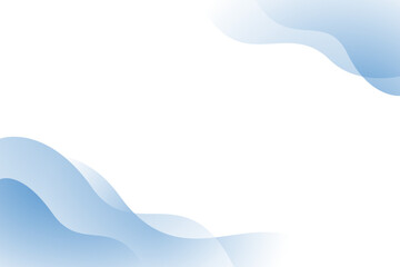 Naklejka premium Blue vector wave modern background with white space for text and message. concept design