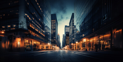 night view of the city, night in the city