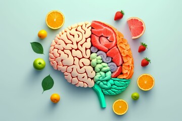 Nourishing Your Creative Mind: Using Fruit as a Self-Care Tool for Positive Thinking. AI Art.