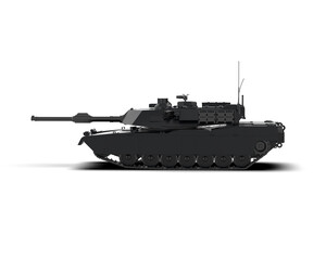 Armored tank building isolated on background. 3d rendering - illustration