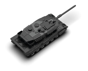 Armored tank building isolated on background. 3d rendering - illustration