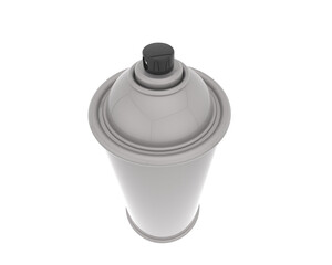 Spray can building isolated on background. 3d rendering - illustration