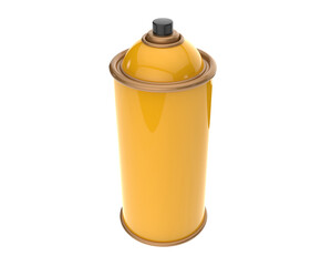 Spray can building isolated on background. 3d rendering - illustration