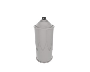 Spray can building isolated on background. 3d rendering - illustration