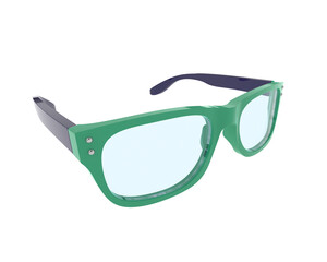 Sun glasses isolated on background. 3d rendering - illustration