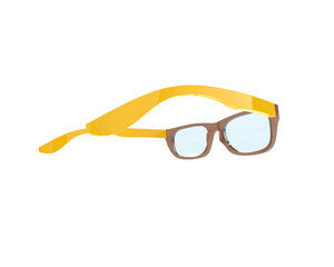 Fototapeta premium Sun glasses isolated on background. 3d rendering - illustration