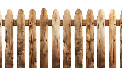 wooden fence,isolated on transparent background