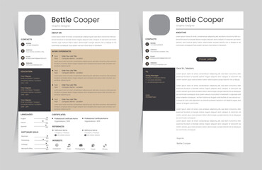 Modern Resume CV With Cover Letter