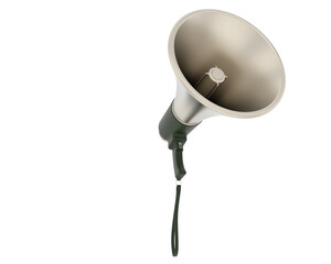 Megaphone isolated on background. 3d rendering - illustration