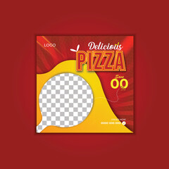 modern food social media post design
