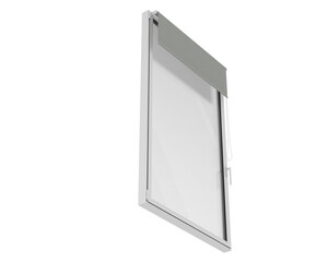 Window isolated on background. 3d rendering - illustration