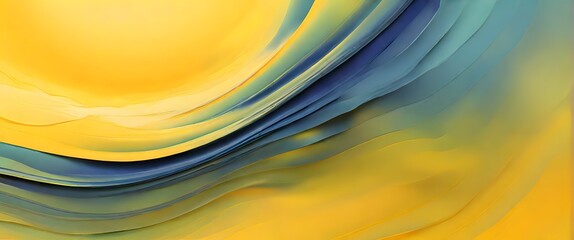 Mellow Yellow: Abstract Fluid Gradient with Nostalgic Tones