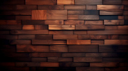 Obraz premium Dark wood boards are used for backgrounds.