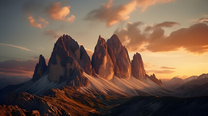 sunset over mountains,,
sunset in the mountains - obrazy, fototapety, plakaty