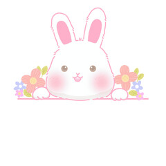 Cute bunny for Easter decoration