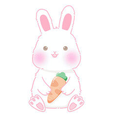 easter bunny with egg