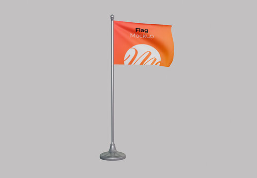 Front Flag Mockup