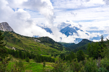 Fototapeta premium Mountains in the clouds