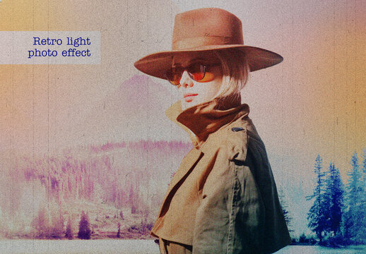 Retro Light Photo Effect