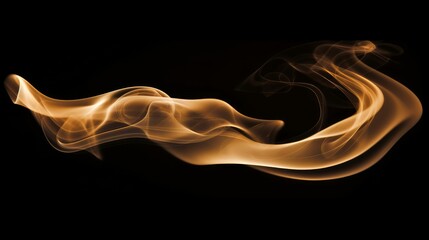 AI-generated illustration of a smoke texture isolated on a dark background
