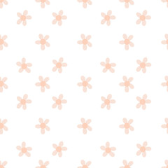 seamless floral pattern with peach flowers 