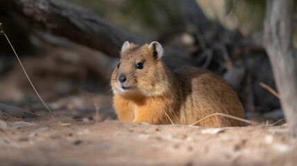 AI-generated illustration of a rock hyrax.