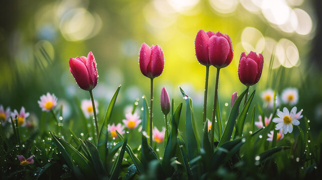Bouquet of beautiful flowers, close-up