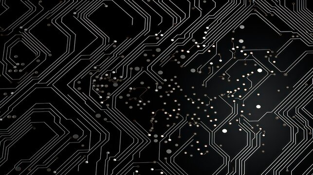 Circuit board motherboard digital chip tech science background
