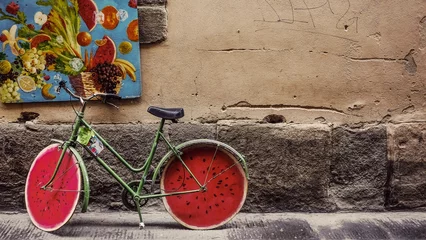 Foto op Plexiglas bicycle in the street © Mustafa