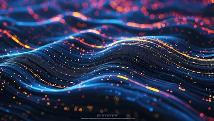 Foto op Plexiglas Particle waves electronic Sound © ThiagoKazuo