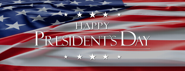 Presidents Day, USA Flag Background