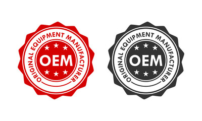 OEM - Original equipment manufacturer design template illustration