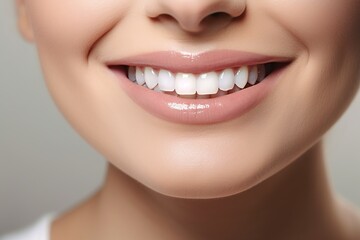 Fototapeta premium Radiant Smile with Perfect White Teeth
