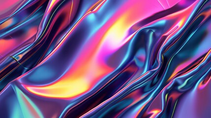 abstract background showcasing liquid holographic elements,