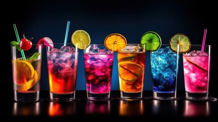 Vibrant Cocktail Medley