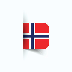Norway national flag, Norway National Day, EPS10. Norway flag vector icon