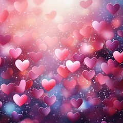 heart shape background for Valentines day . generative ai