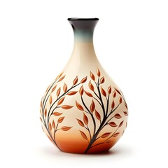 the vase with isolated background design