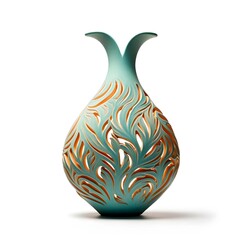 the vase with isolated background design