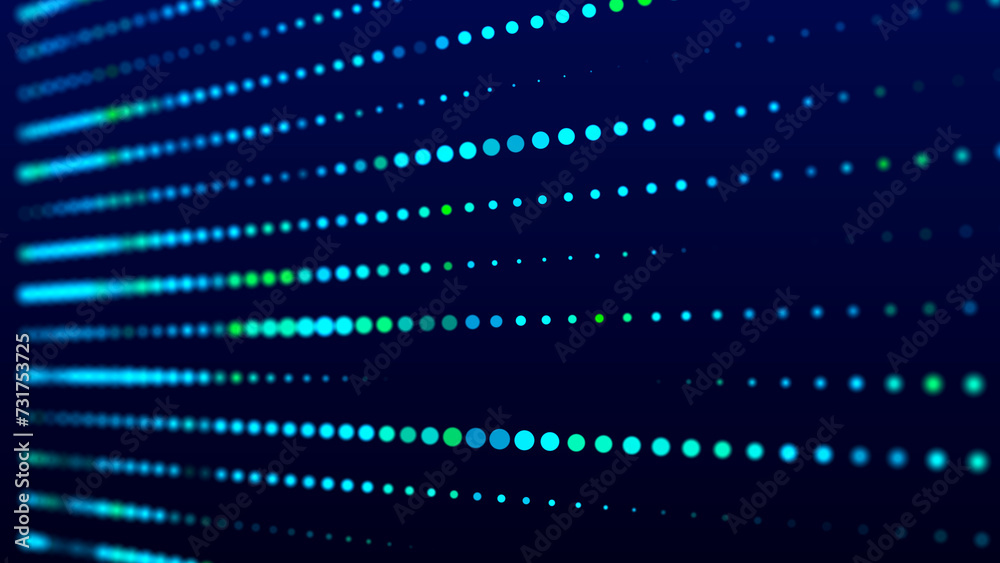 Poster Technological background . Network connection structure. Digital data communication. 3D