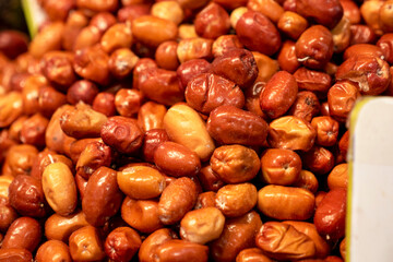 New product in the spice shop, oleaster fruits, ripe oleaster fruits,