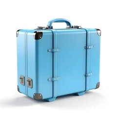 the travel suitcase isolated background