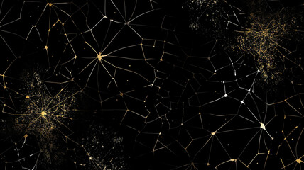 Fototapeta premium matrix BLACK meteor and darkness pattern