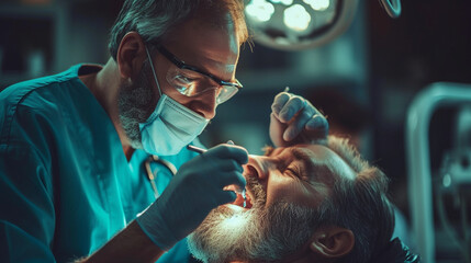 Fototapeta premium doctor operating on a patient