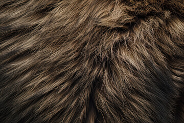 Dark brown animal fur texture